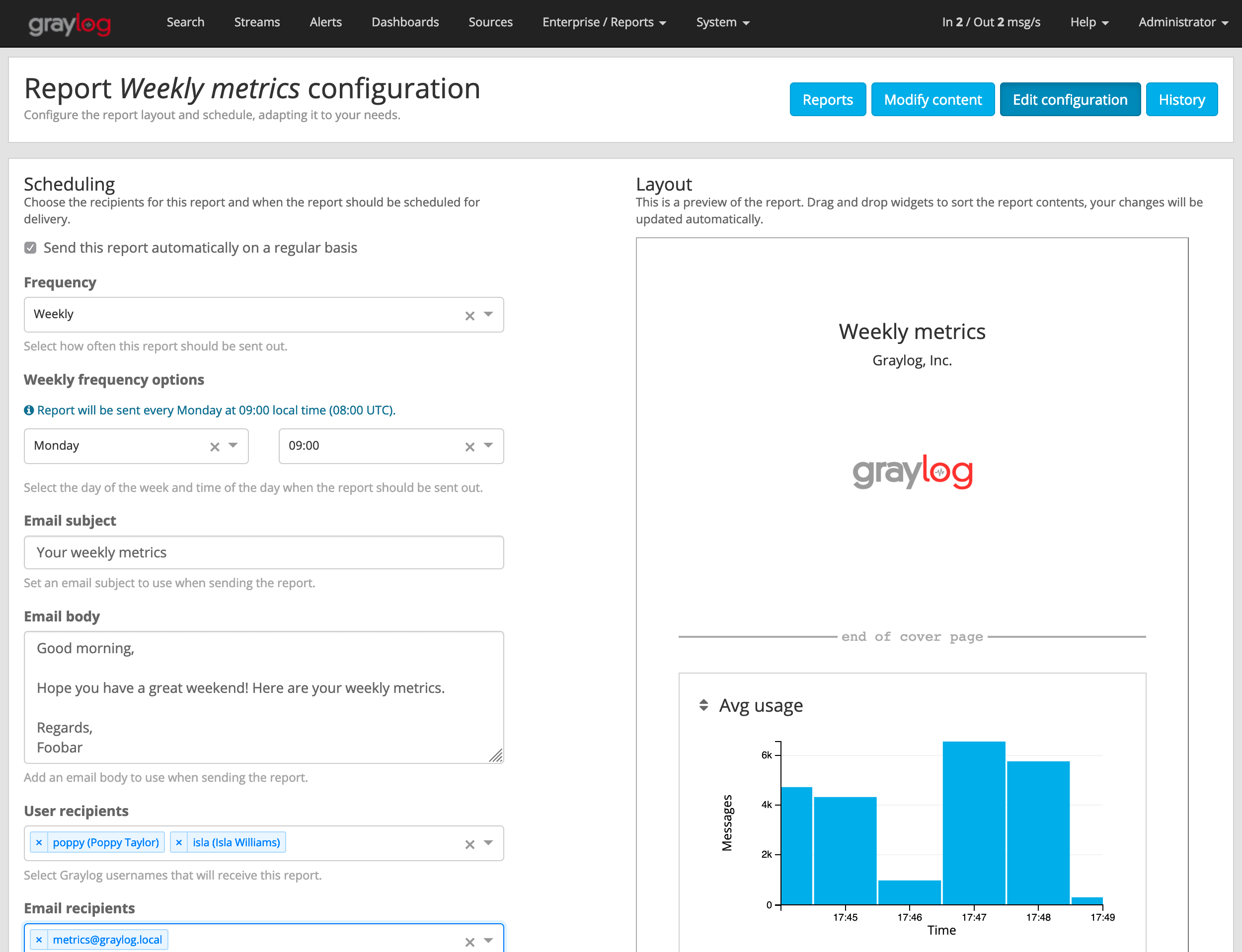 reporting-configuration-page